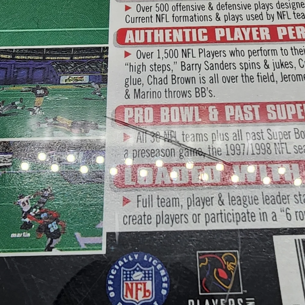 NFL GameDay 98 (Sony PlayStation 1, 1997) CIB TESTED